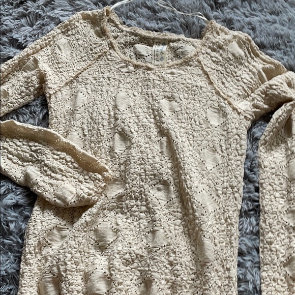 Free People Cream Woven Top - Picture 5 of 7